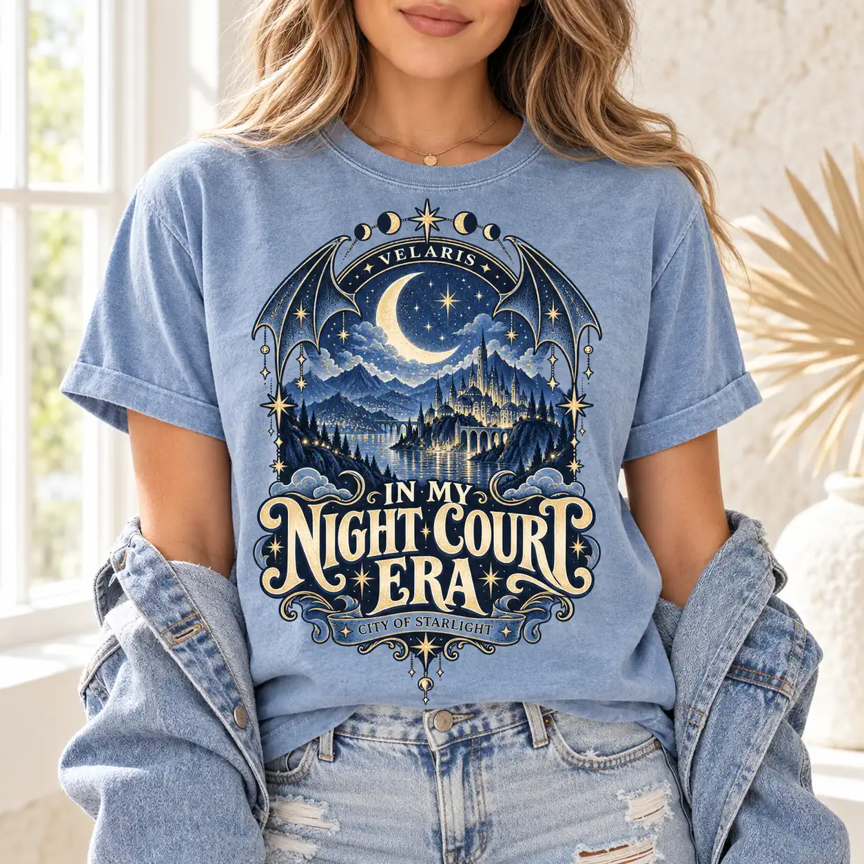 Comfort Colors Velaris The Night Court Shirt In My Night Court Era City of Starlight SJM Bookish Gift 5 Gooberch In My Night Court Era