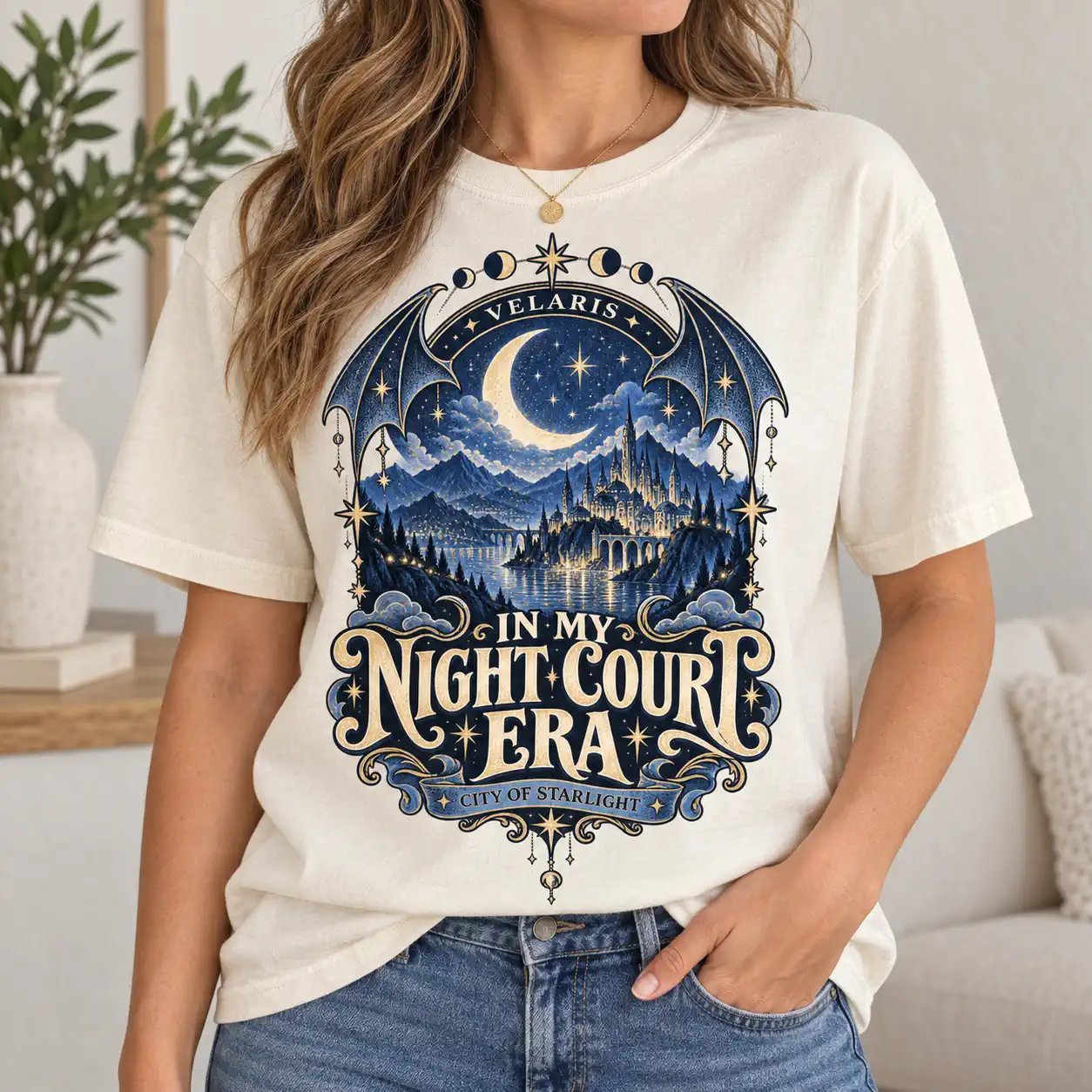 Comfort Colors Velaris The Night Court Shirt In My Night Court Era City of Starlight SJM Bookish Gift 7 Gooberch In My Night Court Era