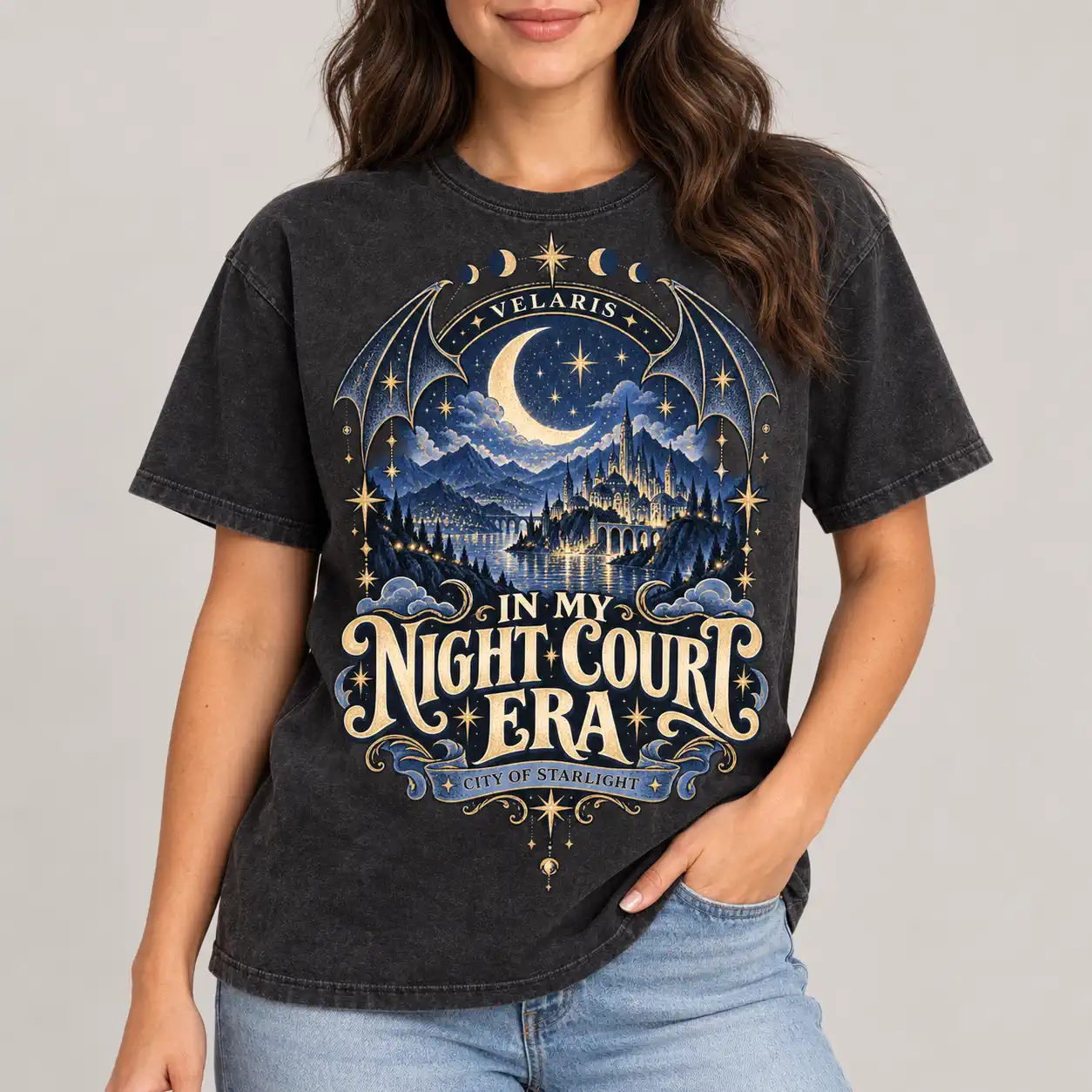 Comfort Colors Velaris The Night Court Shirt In My Night Court Era City of Starlight SJM Bookish Gift 6 Gooberch In My Night Court Era