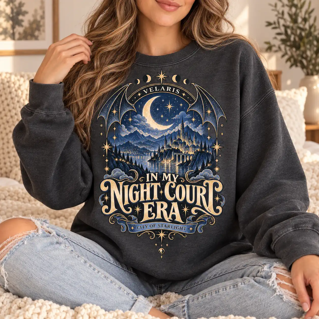 Comfort Colors Velaris The Night Court Shirt In My Night Court Era City of Starlight SJM Bookish Gift 3 Gooberch In My Night Court Era