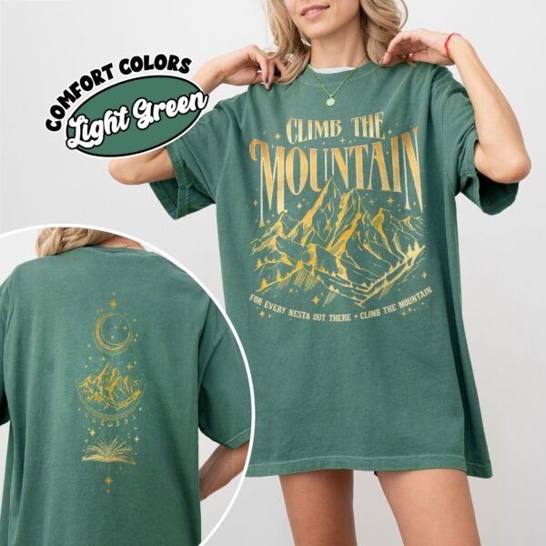 comfort colors acosf sjm fan shirt climb the mountain nesta night court velaris merch jug9m