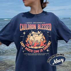 comfort colors acotar nesta archeron shirt cauldron blessed lady death band booktok sjm merch icpsj
