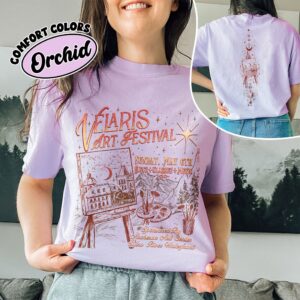 comfort colors acotar night court fan shirt velaris art festival sjm merch book lover gift rlko5