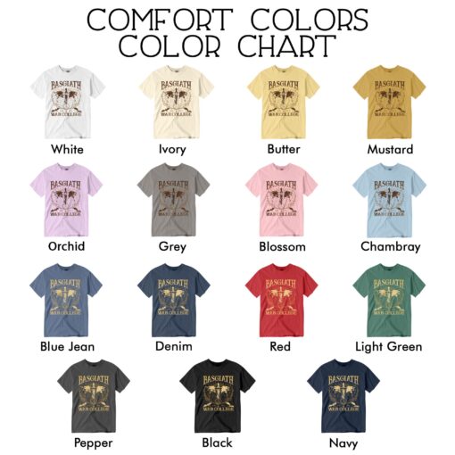 comfort colors basgiath war college shirt fourth wing riders quadrant dragon rider long sleeve jh5pv