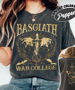 comfort colors basgiath war college shirt fourth wing riders quadrant dragon rider long sleeve jiwbu