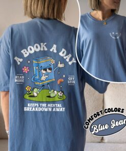 comfort colors book club shirt book lover gifts reading bookworm gift mental breakdown relief 3srgs