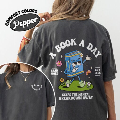 comfort colors book club shirt book lover gifts reading bookworm gift mental breakdown relief 8ibs7