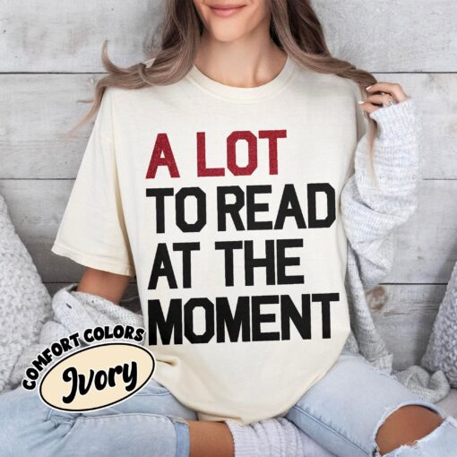 comfort colors bookworm shirt a lot to read book lover librarian gift