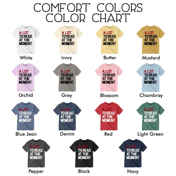 comfort colors bookworm shirt a lot to read book lover librarian gift dwyjh