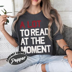 comfort colors bookworm shirt a lot to read book lover librarian gift geebs