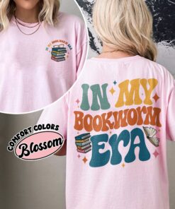 comfort colors bookworm shirt book lover era book club gift for bookish librarians a52lv