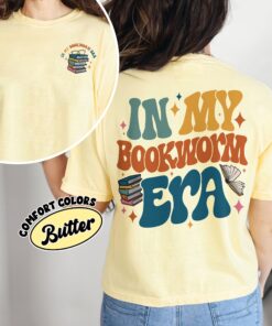 comfort colors bookworm shirt book lover era book club gift for bookish librarians zzc45