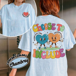 comfort colors choose to include shirt funny autism awareness neurodiversity acceptance gift qksil