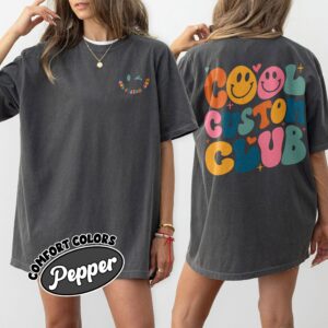 comfort colors cool custom club shirt personalized wavy text custom birthday hoodie fkgf3