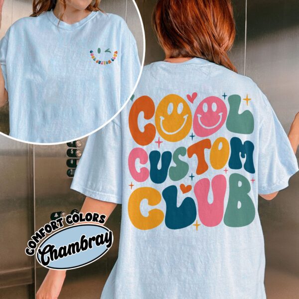 comfort colors cool custom club shirt personalized wavy text custom birthday hoodie fkvey