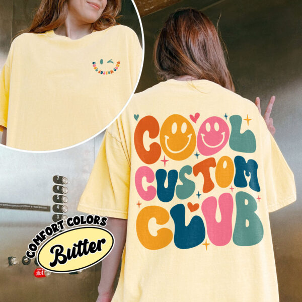 comfort colors cool custom club shirt personalized wavy text custom birthday hoodie kyugr