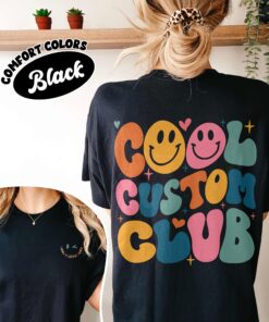 comfort colors cool custom club shirt personalized wavy text custom birthday hoodie pacpl