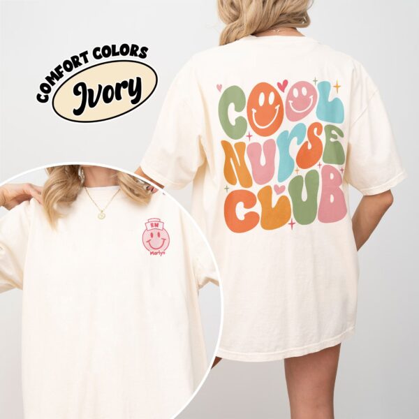 comfort colors cool nurse club shirt groovy registered nurse nursing gift 4kbqf