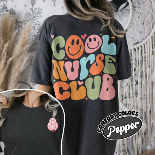 comfort colors cool nurse club shirt groovy registered nurse nursing gift gluuz