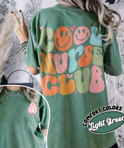 comfort colors cool nurse club shirt groovy registered nurse nursing gift jdwaa