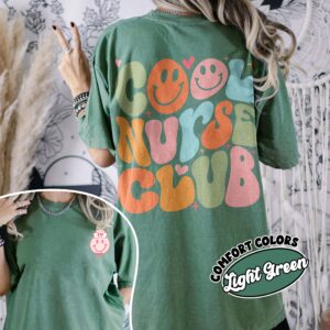 comfort colors cool nurse club shirt groovy registered nurse nursing gift jdwaa