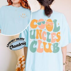comfort colors cool uncles club shirt new uncle gift baby announcement tee gixdp