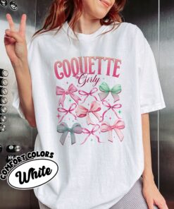 comfort colors coquette bows shirt soft girl era cute bows and ribbons trendy gift for her tnr5v