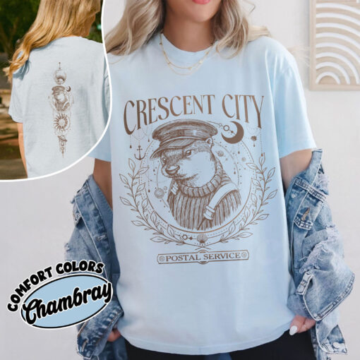 comfort colors crescent city postal service shirt otter tshirt sjm merch kzmyp