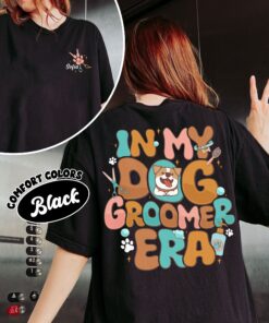 comfort colors custom dog groomer shirt in my dog groomer era personalized pet groomer gift dmynj