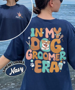 comfort colors custom dog groomer shirt in my dog groomer era personalized pet groomer gift jfxcu