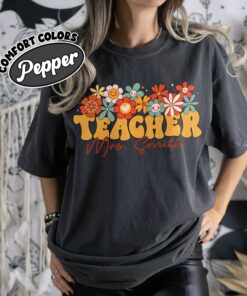 comfort colors custom teacher shirt personalized school team teacher gift ddmn3