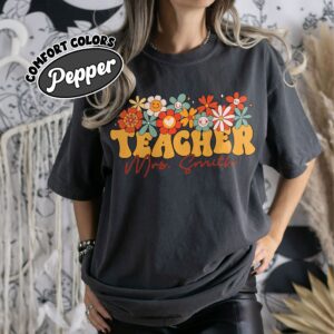 comfort colors custom teacher shirt personalized school team teacher gift ddmn3