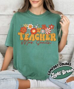 comfort colors custom teacher shirt personalized school team teacher gift lyedt