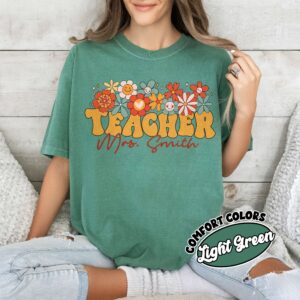 comfort colors custom teacher shirt personalized school team teacher gift lyedt