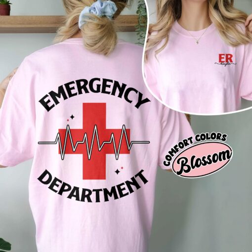 comfort colors emergency department shirt er nurse emergency room tech gift qvatq