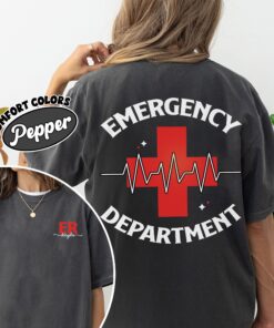 comfort colors emergency department shirt er nurse emergency room tech gift rrp9g