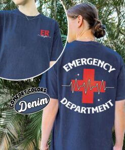 comfort colors emergency department shirt er nurse emergency room tech gift ufqdt