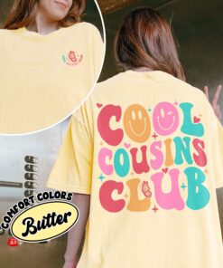 comfort colors family mom era shirt cool cousin club aunt birthday pregnancy reveal ilior