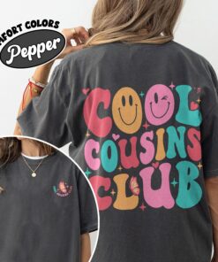 comfort colors family mom era shirt cool cousin club aunt birthday pregnancy reveal qt3jp