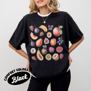 comfort colors fig fruit graphic shirt summer tropical fruit cute peach beach tee 73xtu