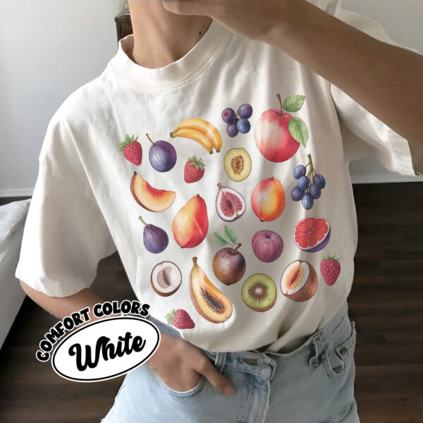 comfort colors fig fruit graphic shirt summer tropical fruit cute peach beach tee 8g1y5