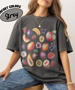 comfort colors fig fruit graphic shirt summer tropical fruit cute peach beach tee igleo