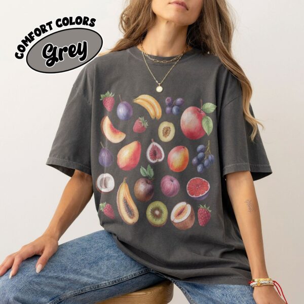 comfort colors fig fruit graphic shirt summer tropical fruit cute peach beach tee igleo