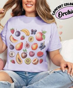 comfort colors fig fruit graphic shirt summer tropical fruit cute peach beach tee iuxqs