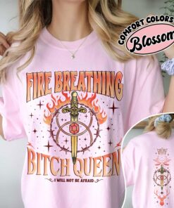 comfort colors fireheart queen aelin shirt throne of glass fan kingsflame the thirteen g1tkx