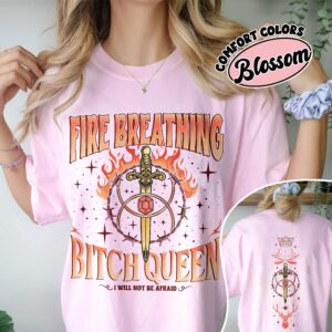 comfort colors fireheart queen aelin shirt throne of glass fan kingsflame the thirteen g1tkx