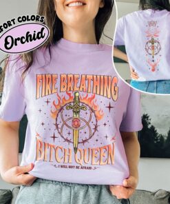 comfort colors fireheart queen aelin shirt throne of glass fan kingsflame the thirteen iv9s7