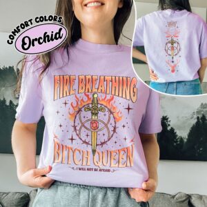 comfort colors fireheart queen aelin shirt throne of glass fan kingsflame the thirteen iv9s7