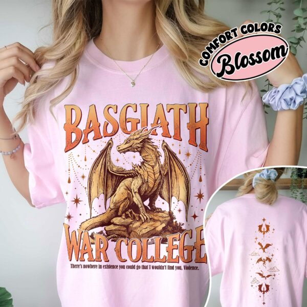 comfort colors fourth wing basgiath war college shirt trendy book dragon riders quadrant 2upsq