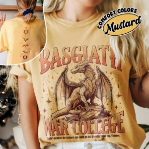 comfort colors fourth wing basgiath war college shirt trendy book dragon riders quadrant ml6fe